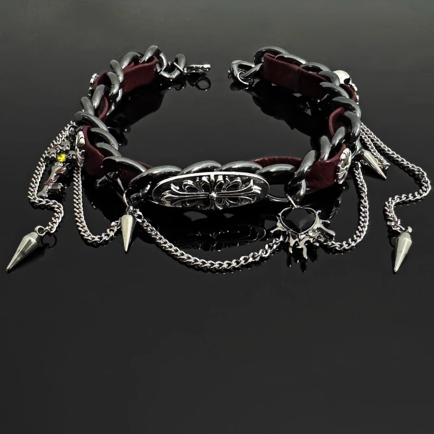 Accessories_Rivet_Metal_Leather_Choker_Punk_Gothic_Collar_Chain_MISSTT