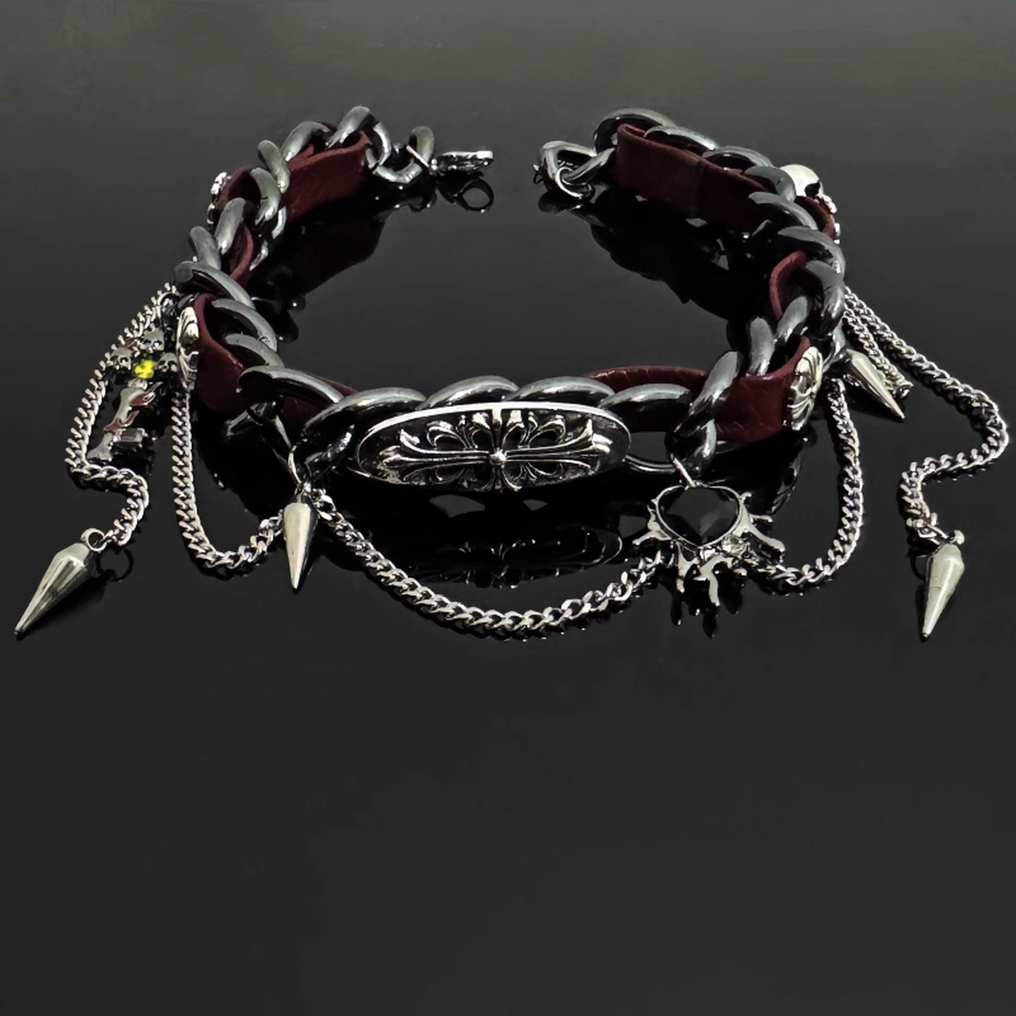 Accessories_Rivet_Metal_Leather_Choker_Punk_Gothic_Collar_Chain_MISSTT