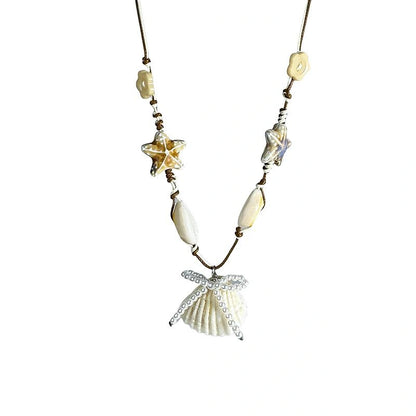 Accessories Seashore Starfish Shell Pendant Necklace