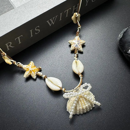Accessories Seashore Starfish Shell Pendant Necklace