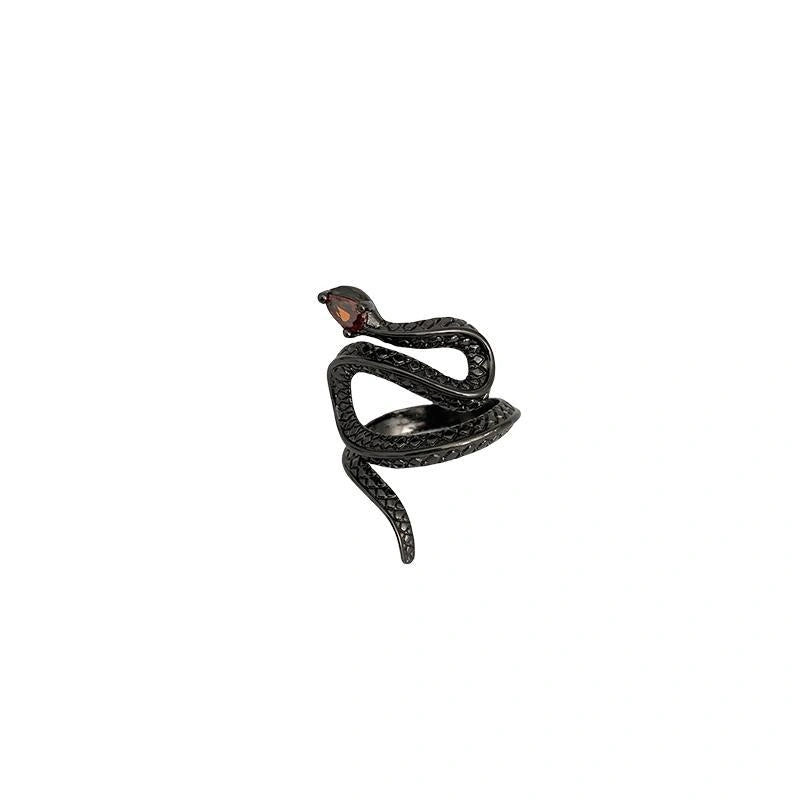Accessories Serpent Coil Open Ring V-neck T-shirt Long Sleeve