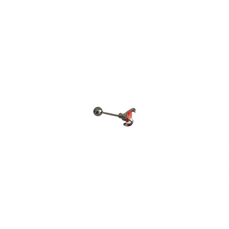 Accessories Serpent Coil Red Zircon Ear Cuffs