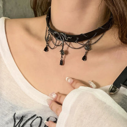 Accessories Serpentine Fringe Choker Necklace