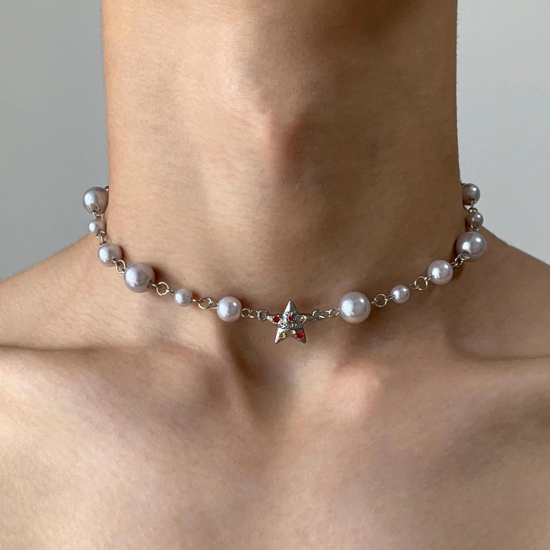 Accessories Star Pearl Beaded Necklace
