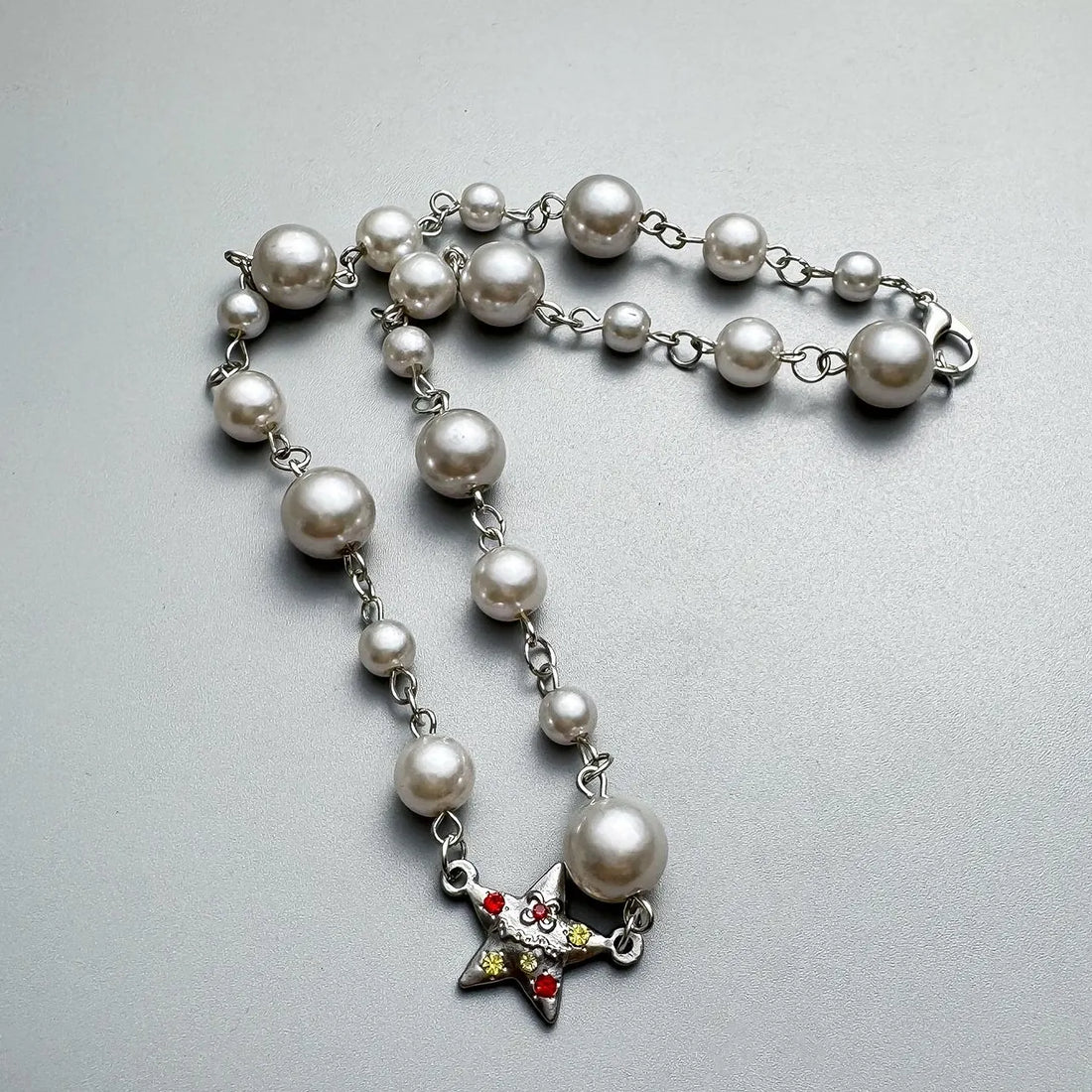 Accessories Star Pearl Beaded Necklace