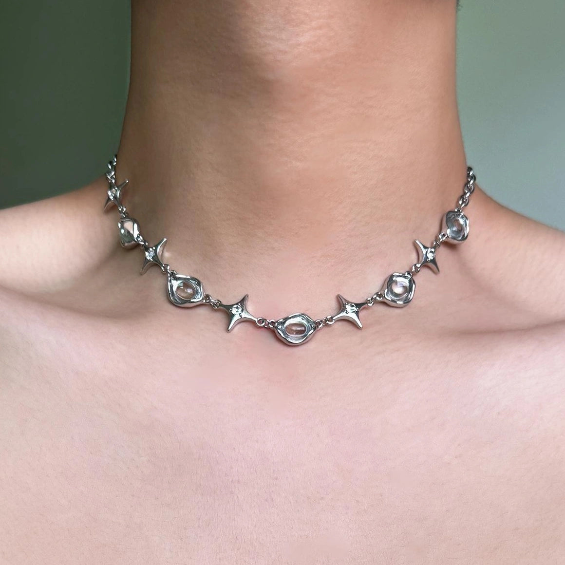 Accessories Stellar Frost Y2k Choker Necklace