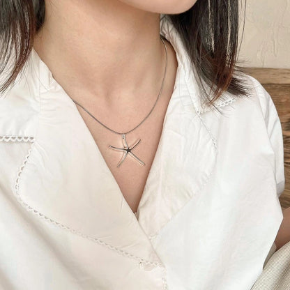 Accessories Stylish Starfish Pendant Necklace