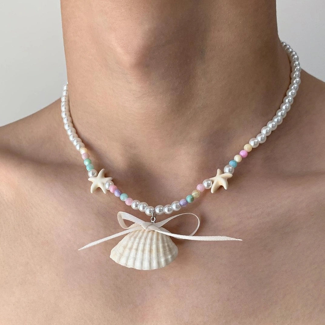 Accessories Sweet Starfish Bow Necklace