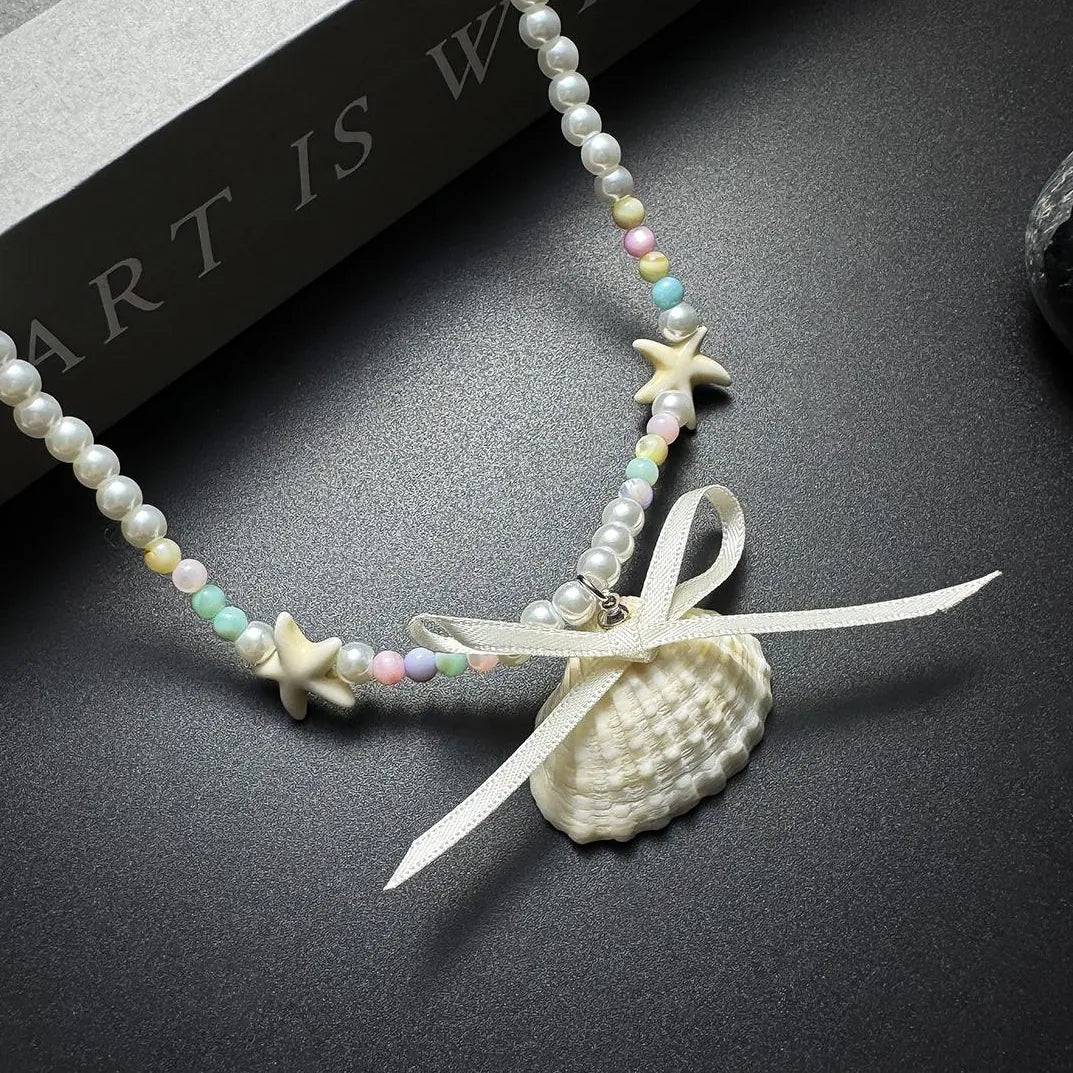 Accessories Sweet Starfish Bow Necklace
