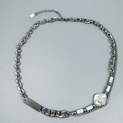 Accessories Titanium Steel Beaded Statement Necklace
