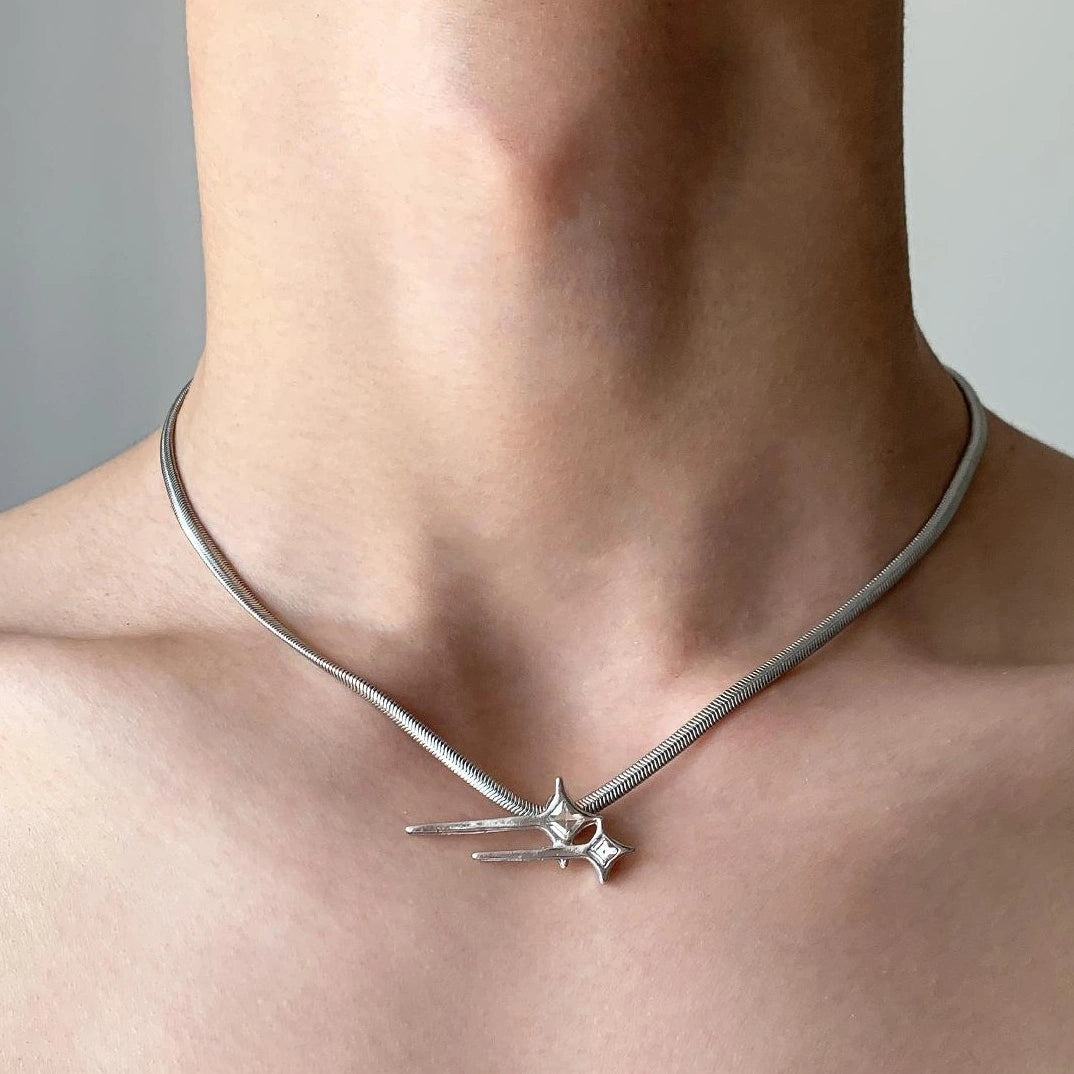 Accessories Titanium Steel Blade Necklace