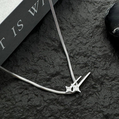 Accessories Titanium Steel Blade Necklace