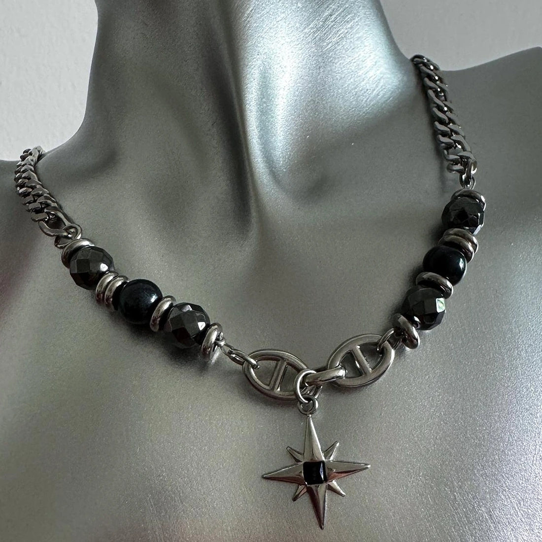 Accessories Titanium Steel Geometric Pendant Necklace