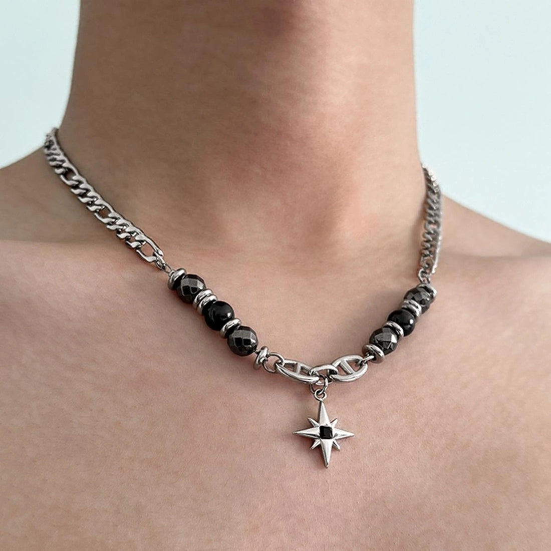 Accessories Titanium Steel Geometric Pendant Necklace