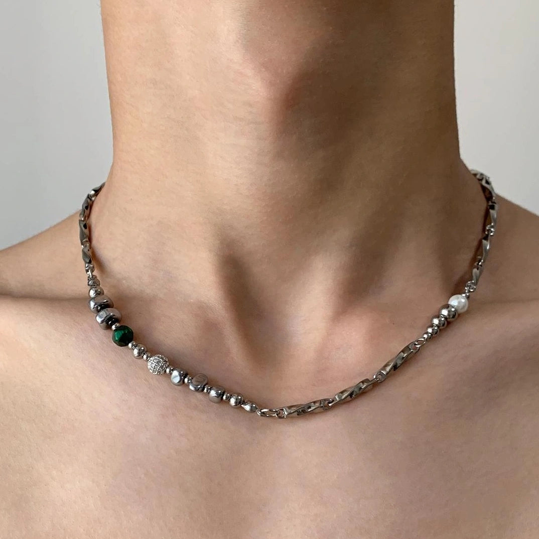 Accessories Titanium Steel Layered Collar Necklace