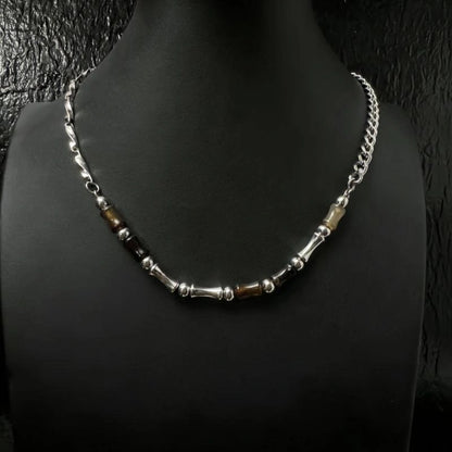Accessories Vintage Bamboo Node Choker Necklace