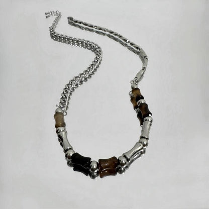 Accessories Vintage Bamboo Node Choker Necklace