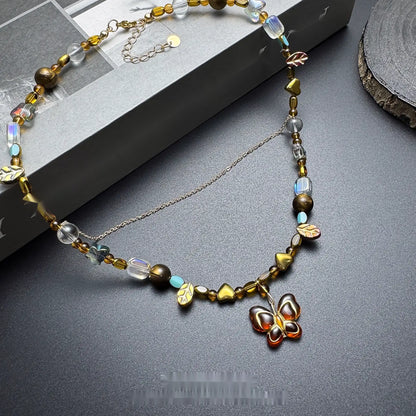 Accessories_Vintage_Beaded_Butterfly_Pendant_Double_Layer_Choker_MISSTT
