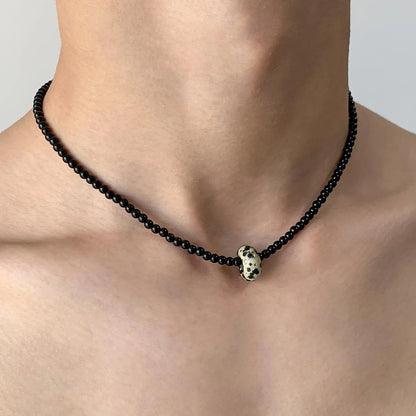 Accessories Vintage Beaded Pendant Choker Necklace