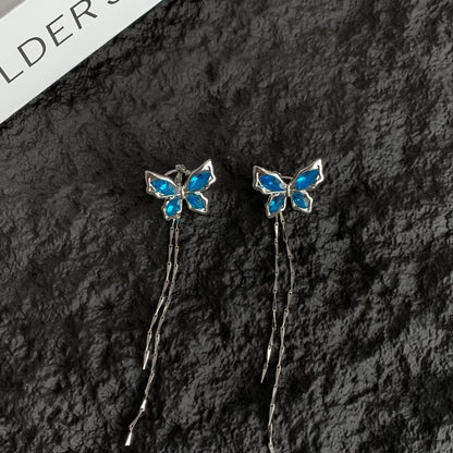Accessories Vintage Blue Zircon Butterfly Ear Cuff