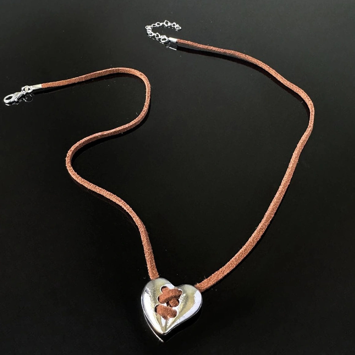 Accessories Vintage Brown Maillard Love Choker Necklace