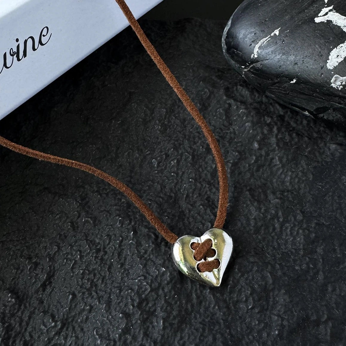 Accessories Vintage Brown Maillard Love Choker Necklace