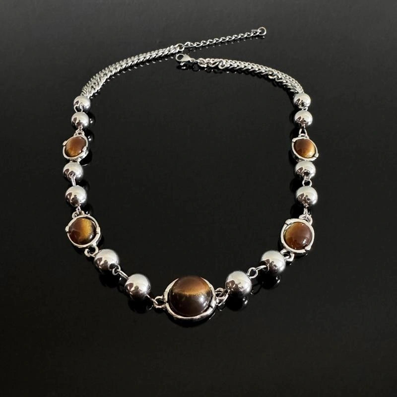 Accessories Vintage Cat S Eye Choker Necklace