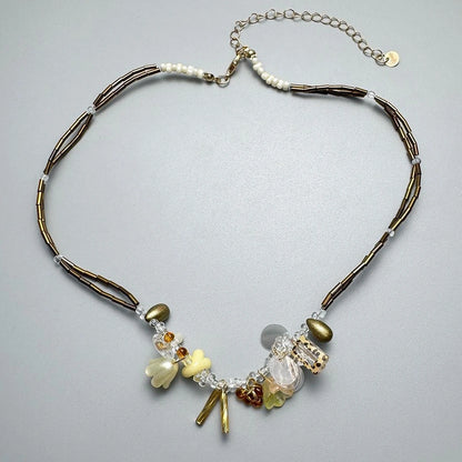 Accessories Vintage Ceramic Beaded Choker Necklace
