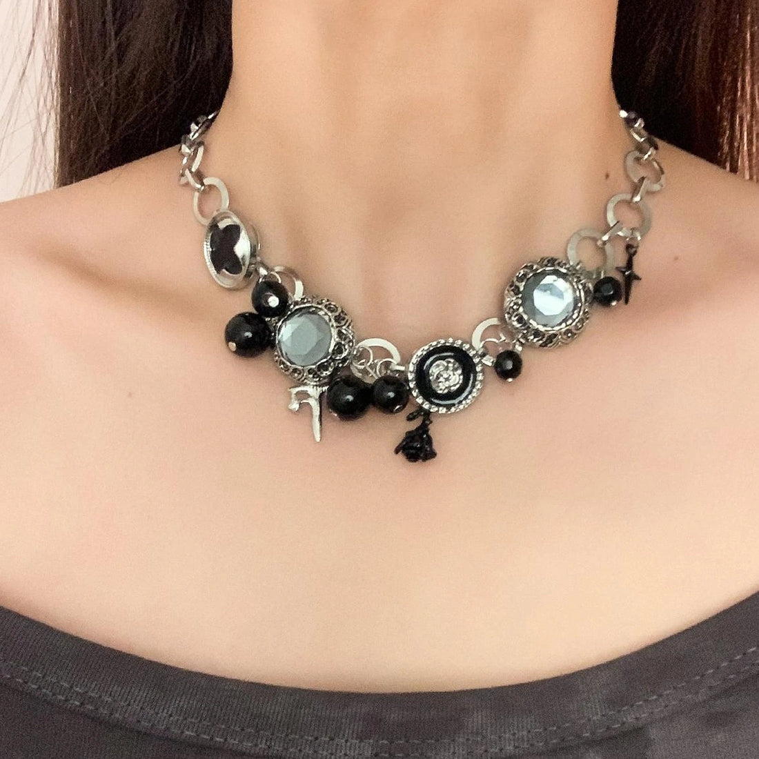 Accessories Vintage Dark Rose Chain
