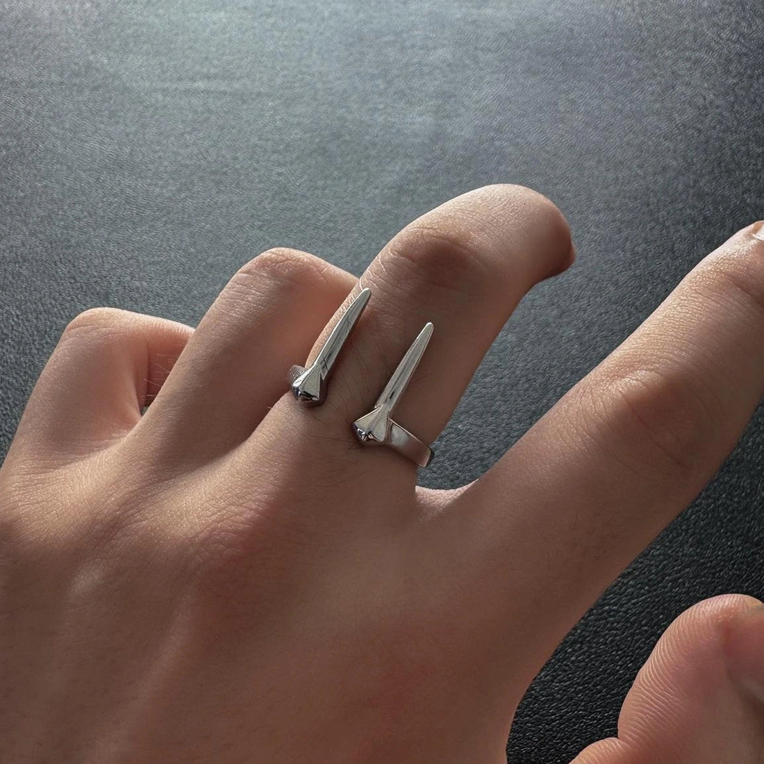Accessories Vintage Gothic Beast Fang Adjustable Couple Ring