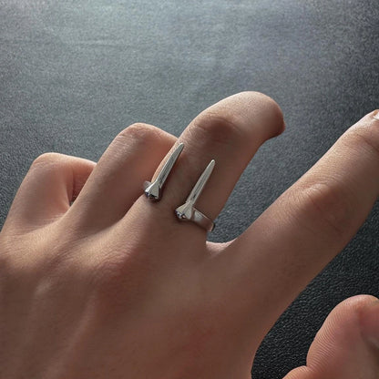 Accessories Vintage Gothic Beast Fang Adjustable Couple Ring