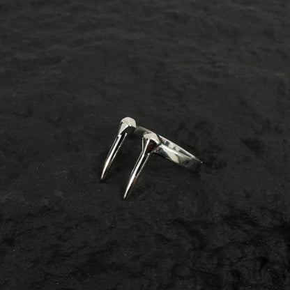 Accessories Vintage Gothic Beast Fang Adjustable Couple Ring