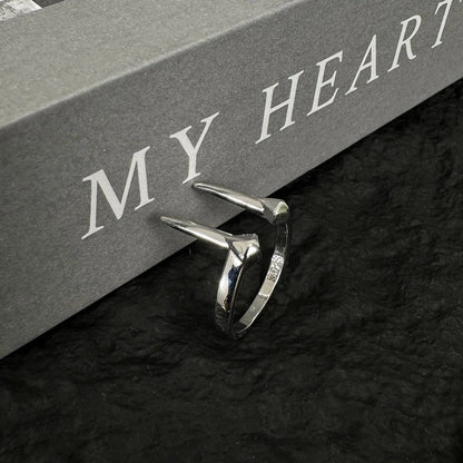 Accessories Vintage Gothic Beast Fang Adjustable Couple Ring