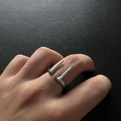 Accessories Vintage Gothic Beast Fang Adjustable Couple Ring