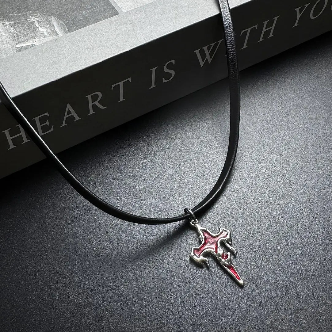 Accessories Vintage Gothic Cross Choker Necklace