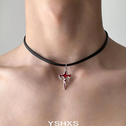 Accessories Vintage Gothic Cross Choker Necklace