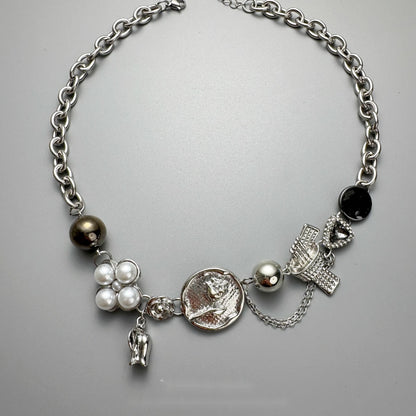 Accessories_Vintage_Industrial_Metal_Floral_Link_Necklace_MISSTT