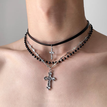 Accessories_Vintage_Layered_Cross_Bead_Necklace_MISSTT