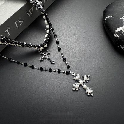 Accessories_Vintage_Layered_Cross_Beaded_Choker_Necklace_MISSTT