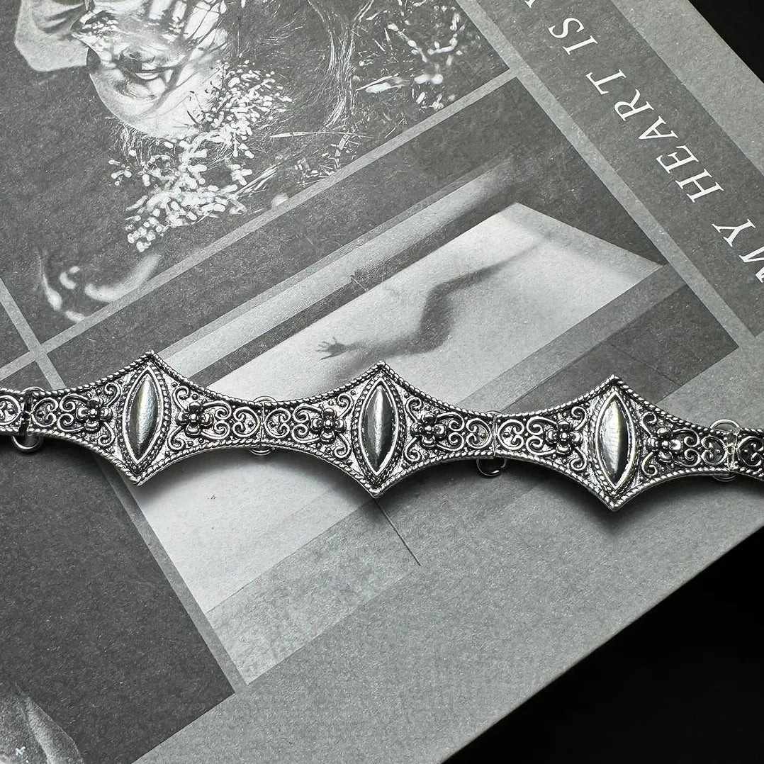 Accessories Vintage Metal Filigree Choker Necklace