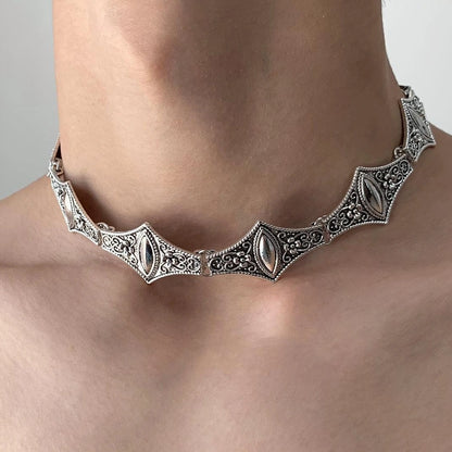 Accessories Vintage Metal Filigree Choker Necklace