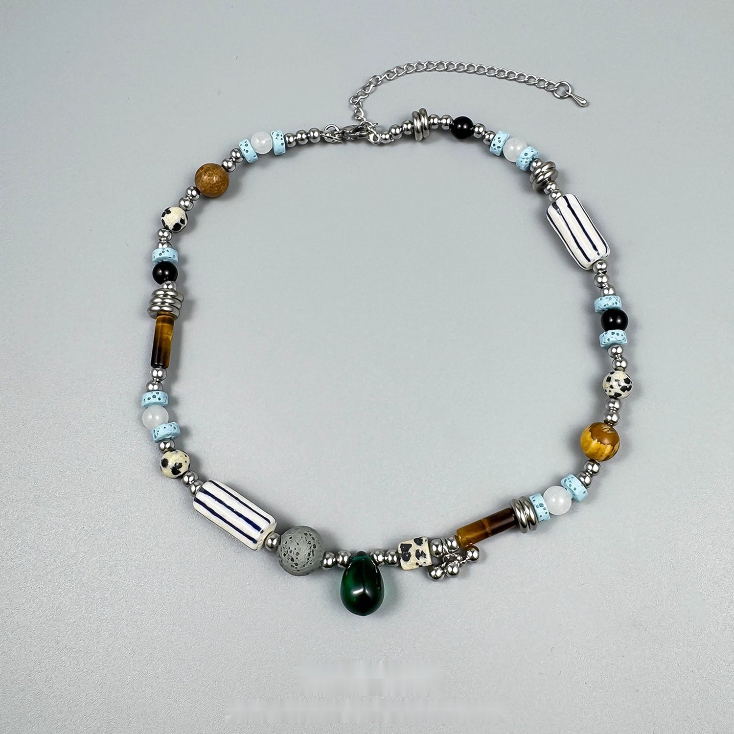 Accessories_Vintage_Natural_Stone_Multi_Element_Choker_Necklace_MISSTT