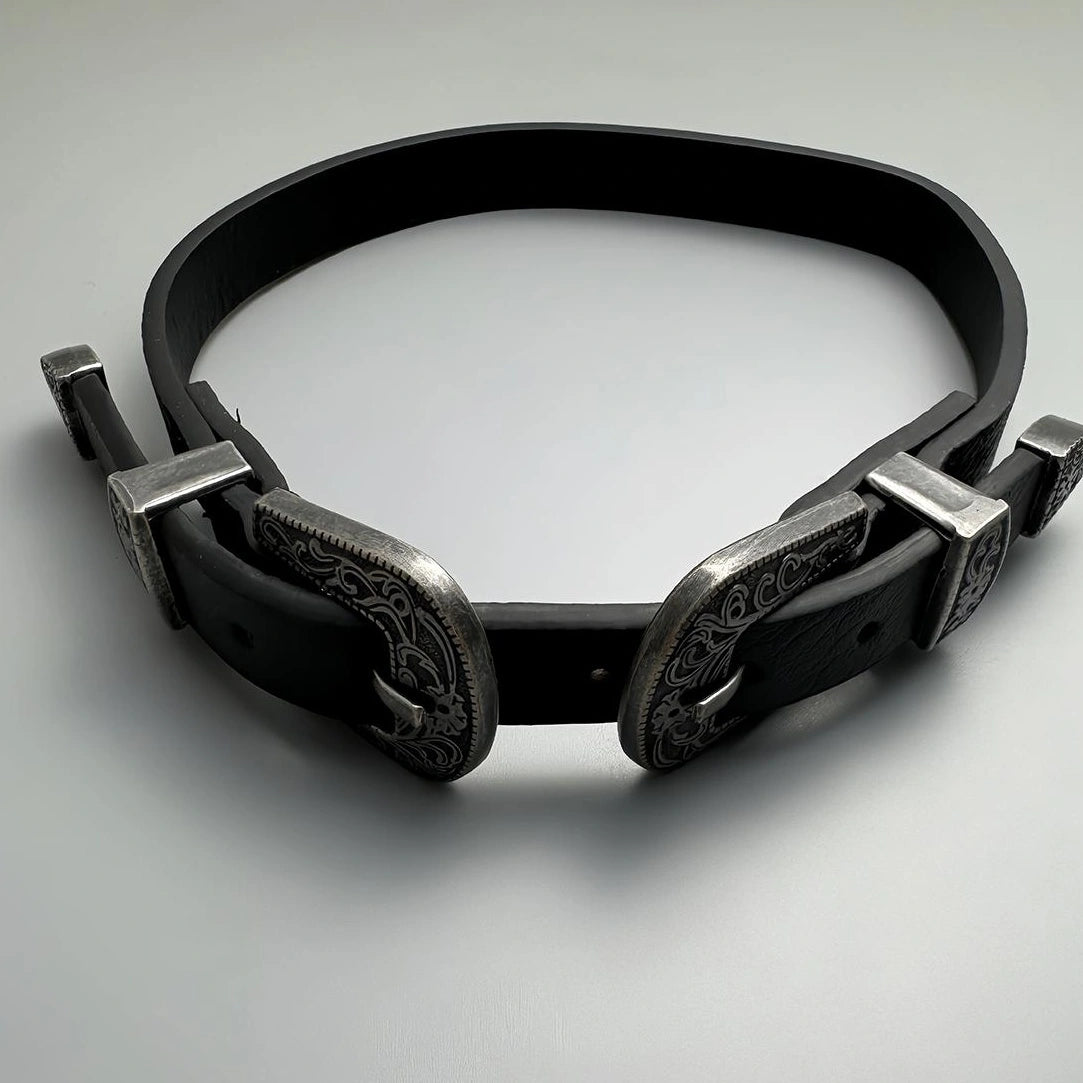 Accessories Vintage Punk Leather Choker Necklace