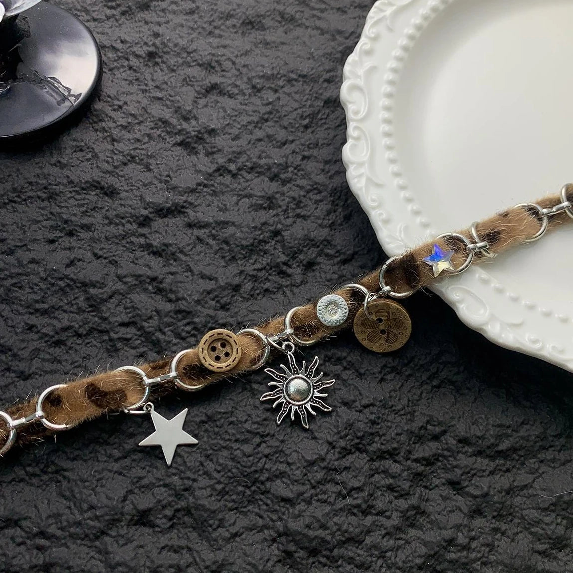 Accessories Vintage Sun Star Punk Necklace
