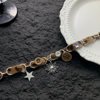 Accessories Vintage Sun Star Punk Necklace