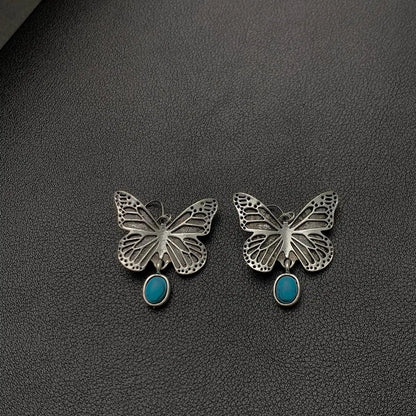 Accessories Vintage Turquoise Butterfly Earrings