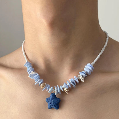 Accessories Volcanic Star Stone Pendant Necklace