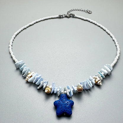 Accessories Volcanic Star Stone Pendant Necklace