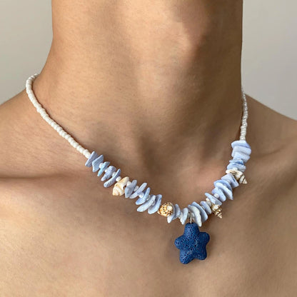 Accessories Volcanic Star Stone Pendant Necklace