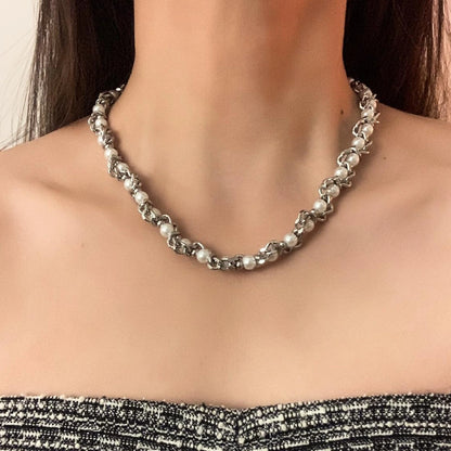 Accessories Wrapped Pearl Choker Necklace